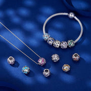 Infinite Love Zircon Heart Birthstone Charms