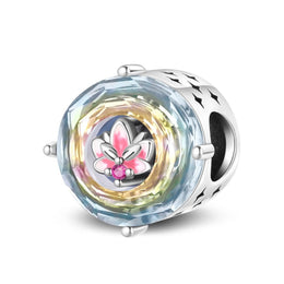 Iridescent Lotus Crystal Charm