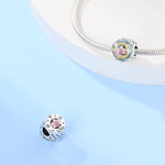 Iridescent Lotus Crystal Charm