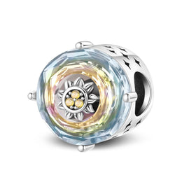 Iridescent Sunflower Crystal Charm