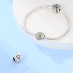 Iridescent Sunflower Crystal Charm