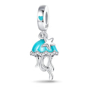 Jellyfish Luminous Glow in the Dark Dangle Charm