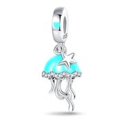 Jellyfish Luminous Glow in the Dark Dangle Charm