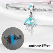 Jellyfish Luminous Glow in the Dark Dangle Charm