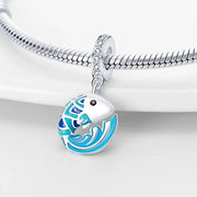 Jumping Blue Sea Fish Charm