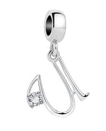Elegant Crystal Letter A~Z Alphabet Charm