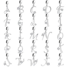 Elegant Crystal Letter A~Z Alphabet Charm