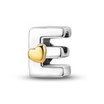 Gold Heart Letter A~Z Alphabet Charm