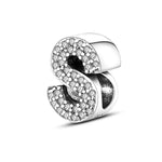 Sparkling Letter A~Z Alphabet Charm