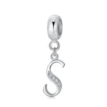 Elegant Cursive Letter A~Z Alphabet Charm