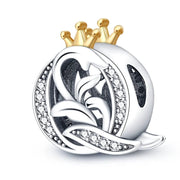 Crowned Royal Letter A~Z Alphabet Charm