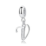 Elegant Cursive Letter A~Z Alphabet Charm