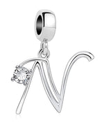 Elegant Crystal Letter A~Z Alphabet Charm