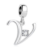 Elegant Crystal Letter A~Z Alphabet Charm