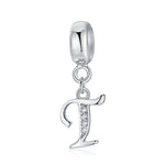 Elegant Cursive Letter A~Z Alphabet Charm