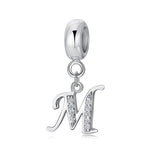 Elegant Cursive Letter A~Z Alphabet Charm