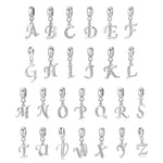 Elegant Cursive Letter A~Z Alphabet Charm