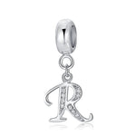 Elegant Cursive Letter A~Z Alphabet Charm