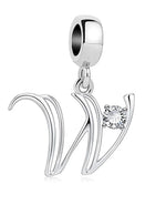 Elegant Crystal Letter A~Z Alphabet Charm