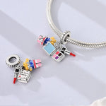 Lipstick, Compact, & Makeup Brush Charm
