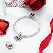 Love Balloons on Bicycle Dangle Charm