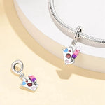 Love Letter and Feather Quill Dangle Charm