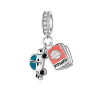 Luminous Passport & Car Travel Dangle Charm