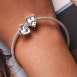 Mad Hatter’s Clock and Red Checkered Heart Charm