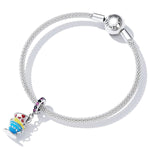 Mad Hatter’s Stacked Teacups Dangle Charm