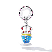 Mad Hatter’s Stacked Teacups Dangle Charm