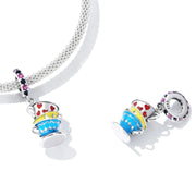 Mad Hatter’s Stacked Teacups Dangle Charm