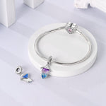Melting Time Gradient Clock Dangle Charm