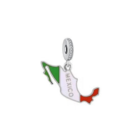Mexico Map Dangle Charm