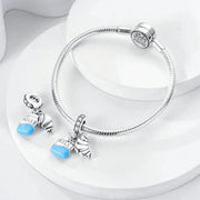 Milk Carton and Croissant Breakfast Dangle Charm