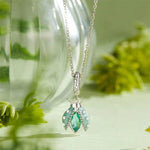 Mint Green Crystal Ladybug Dangle Charm