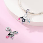 Mirror, Brush & Comb Makeup Essentials Charm