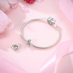 Mom & Daughter Forever Love Interlocking Rings Charm