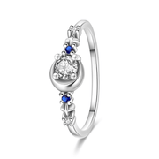 Moon & Star Ring