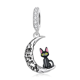 Moonlit Cat Dangle Charm