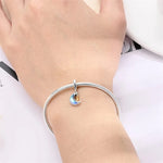 Moonlit Dreams Crescent and Key Dangle Charm