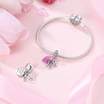 Mother & Daughter Eternal Love Heart Charm