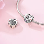 Mother & Daughter Love Heart Charm