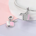 Musical Accordion & Treble Clef Double Dangle Charm