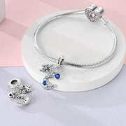 Mystic Moon, Heart, & Butterfly Triple Dangle Charm