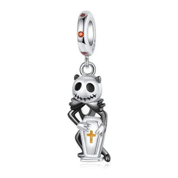 Nightmare Before Christmas - Jack Skellington and Tomb Stone Dangle Charm