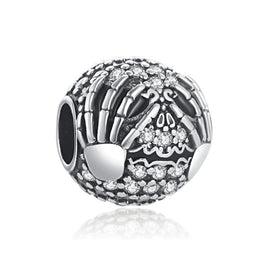 Sparkling Jack Skull Charm