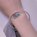 Ocean Blue Crab with Coral Dangle Charm