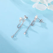 Ocean Star Pearl Drop Earrings