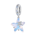 Ocean Starfish & Crystal Dangle Charm