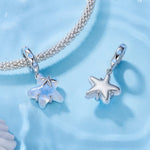 Ocean Starfish & Crystal Dangle Charm